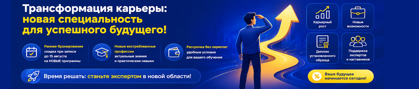 Трансформация карьеры — новая специальность для успешного будущего